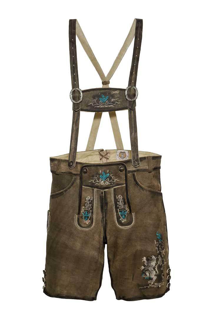 Trachtenlederhose Herren im alpenländischen Gewand - Lederhose Herren