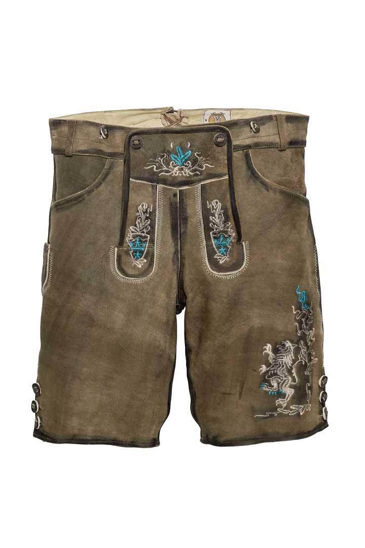 Trachtenlederhose Herren im alpenländischen Gewand - Lederhose Herren