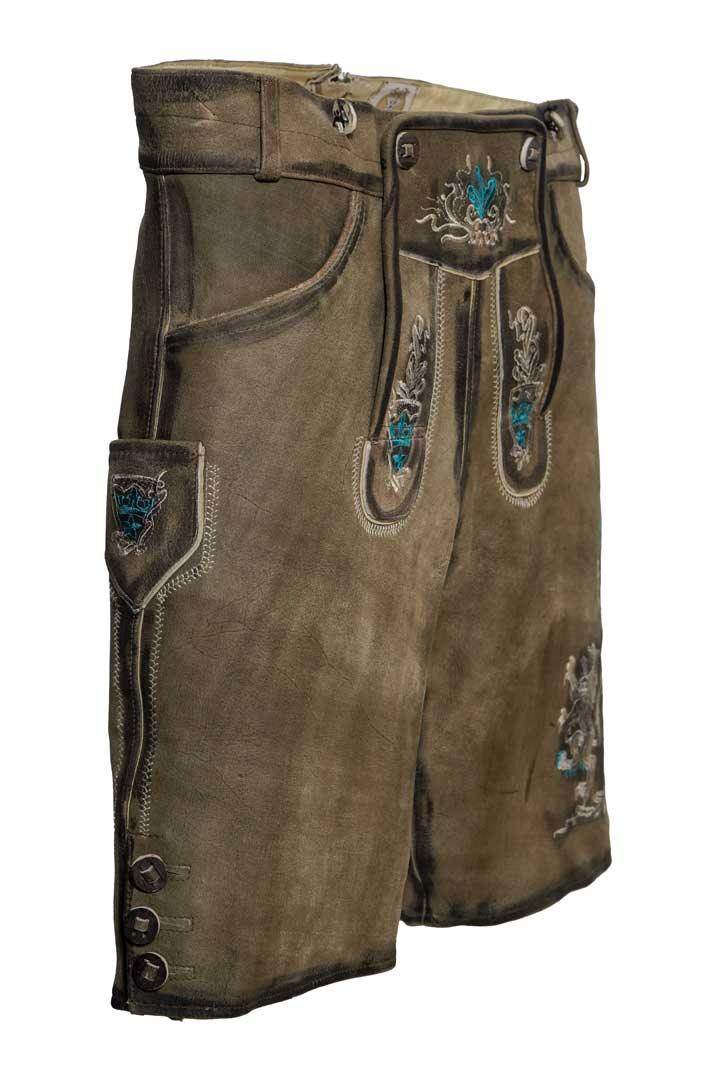 Trachtenlederhose Herren im alpenländischen Gewand - Lederhose Herren