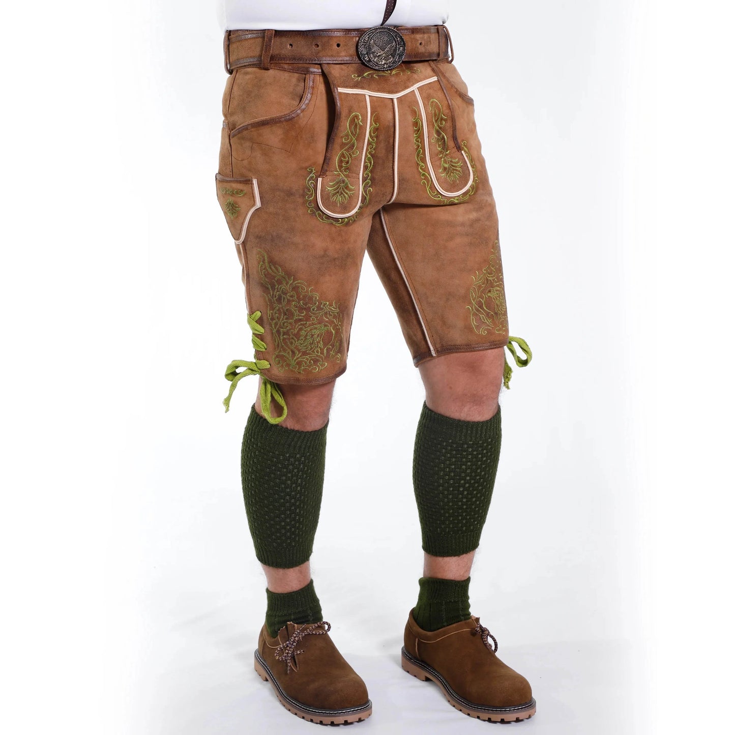 Lederhose Kurz Herren echt Leder mit Alpenflair und Stil - Lederhose Herren