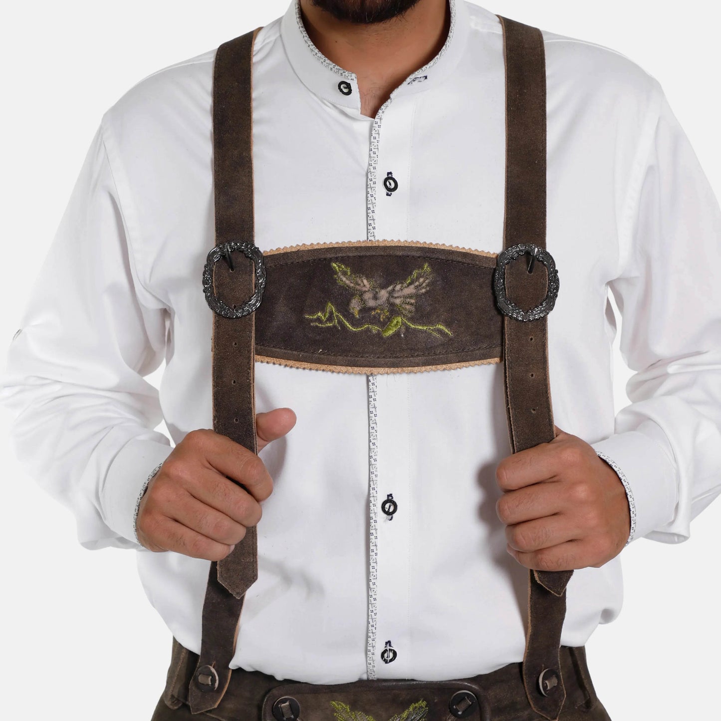 Hosenträger für Männer Lederhosen – Trachtenstil zum Oktoberfest - Lederhose Herren
