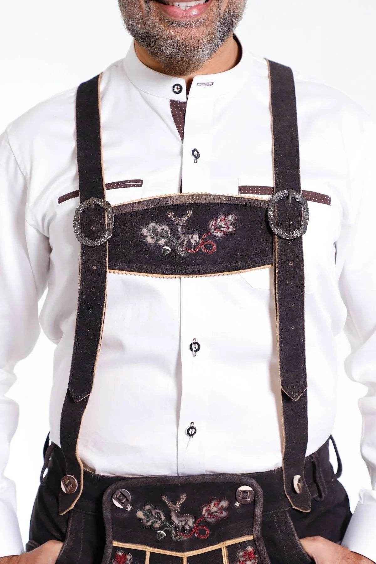 Hosenträger aus hochwertigem Leder für Lederhosen