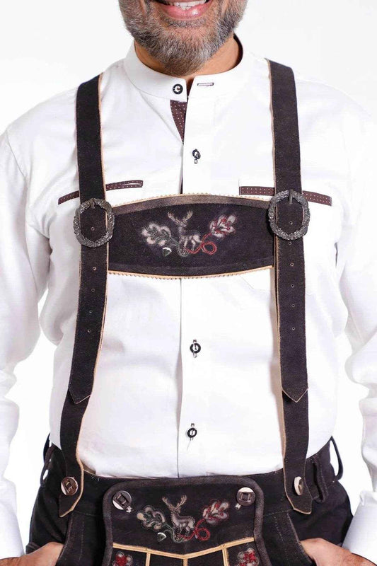 Hosenträger aus hochwertigem Leder für Lederhosen