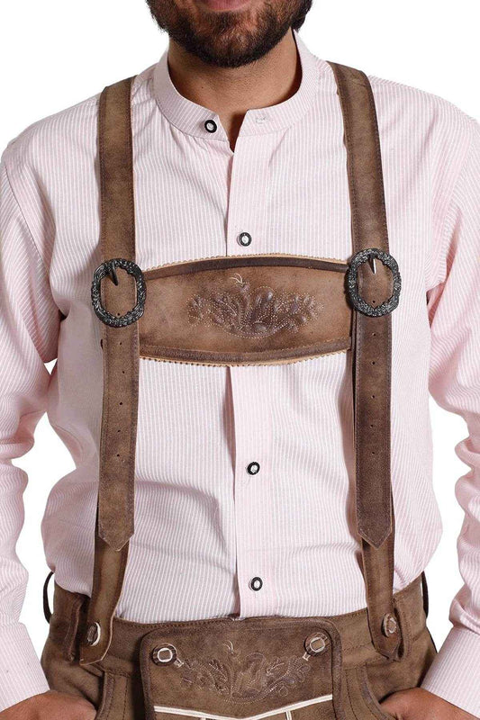 Verzierte Lederhosen Hosenträger für Männer