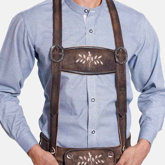 Bayerische Leder Hosenträger für Herren