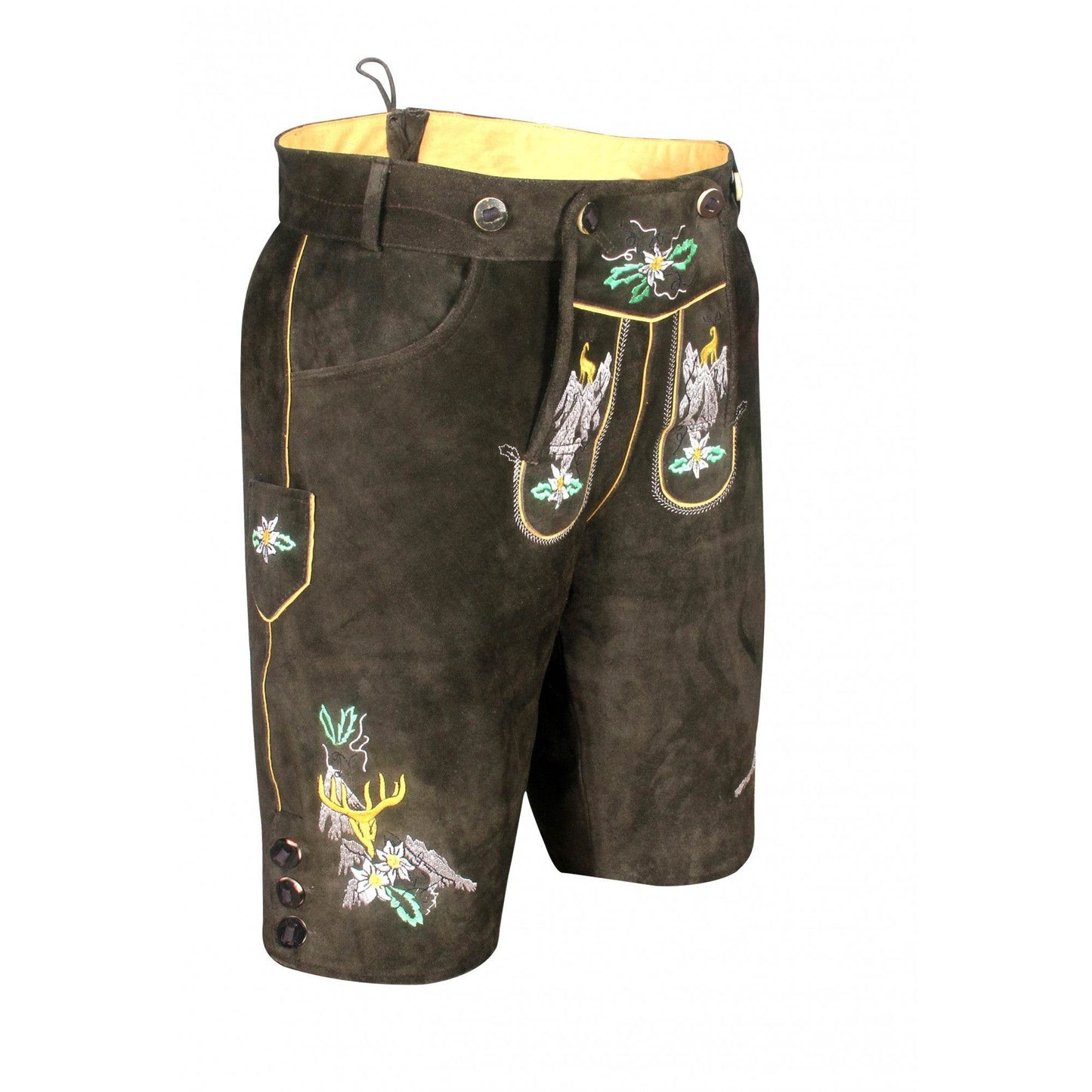 Trachten Lederhose für Damen mit traditionellem Schnitt - Lederhose Herren
