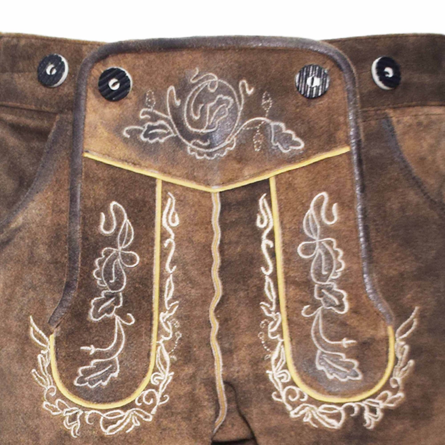 Hirschgeweih Stickerei Trachtenhose für Männer klassisch - Lederhose Herren