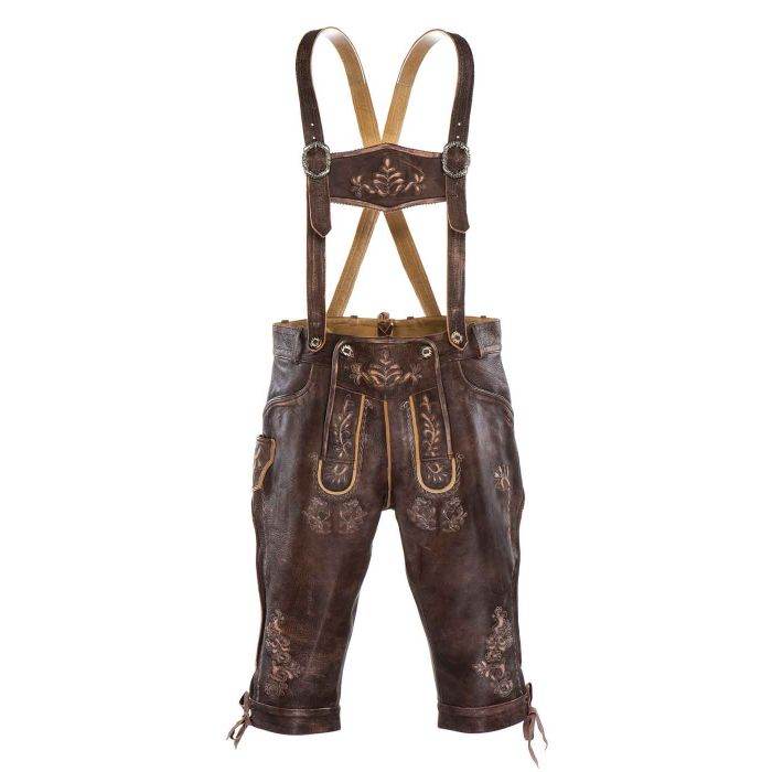 Authentische Alpen Lederhose Herren mit Brauchtumskraft - Lederhose Herren