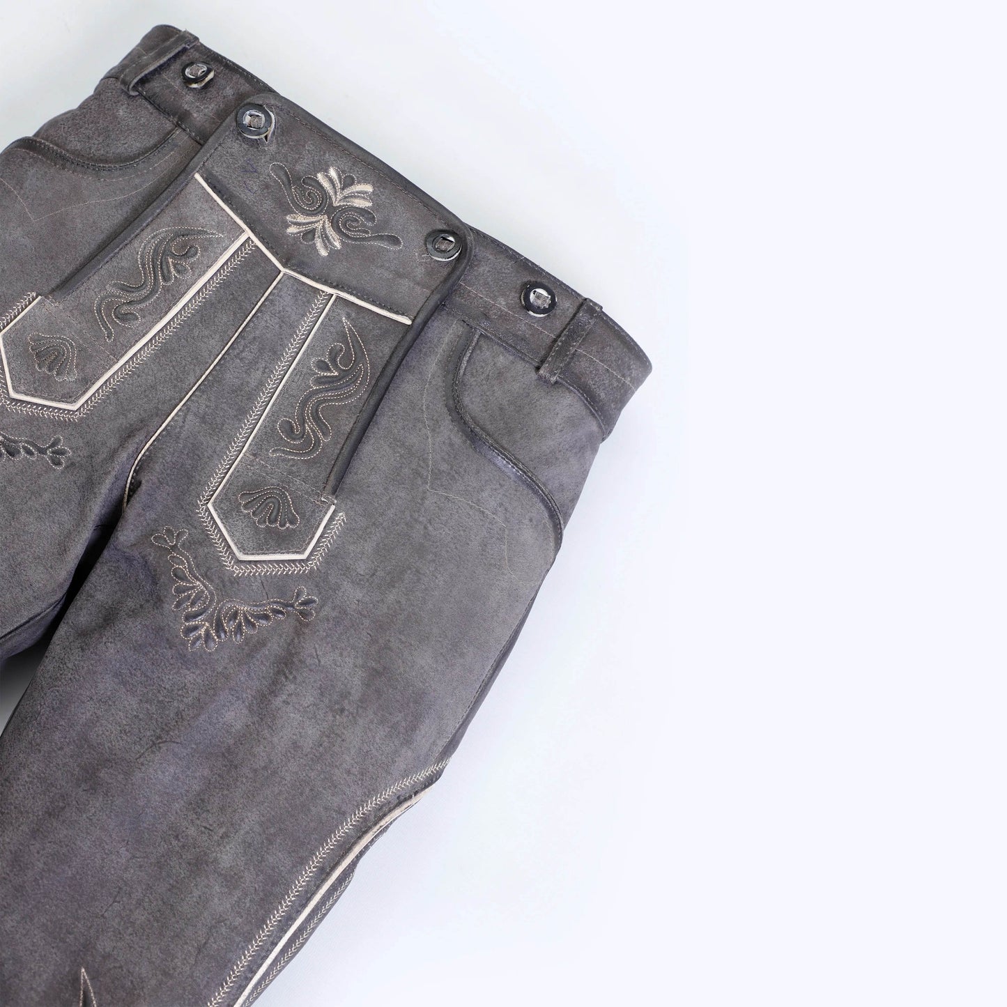 Traditionelle Bundhose Herren mit Trachtenstickerei - Lederhose Herren