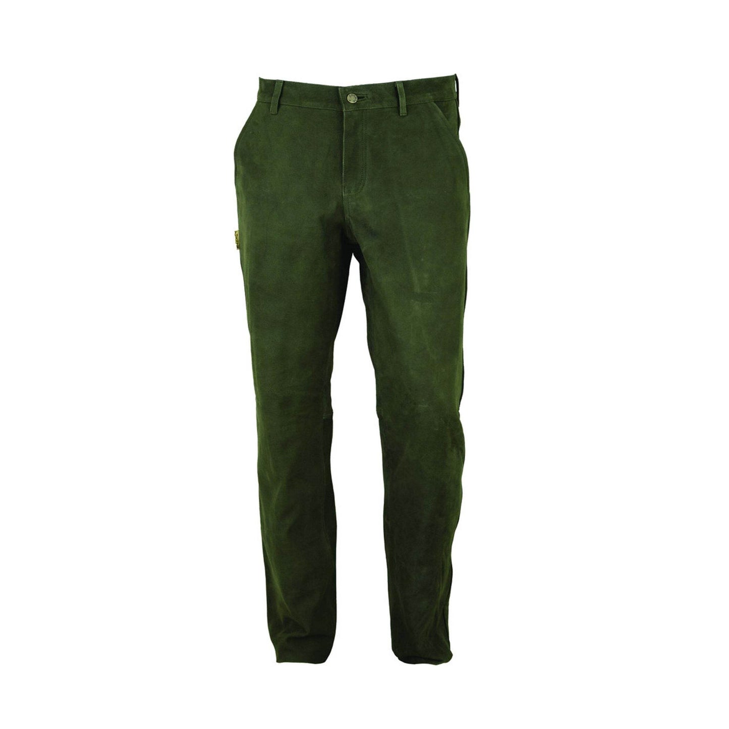 Klassische Trachtenlederhose Herren mit Hirschmotiv vorne - Lederhose Herren