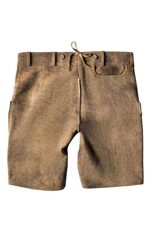 Edle Kurz Hirschlederhose Herren mit Trachtenakzenten