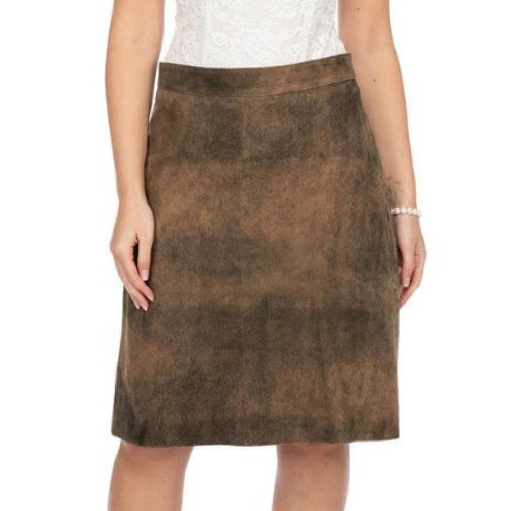 Lederhosen Skirt Damen aus Velours mit bayerischem Flair - Lederhose Herren