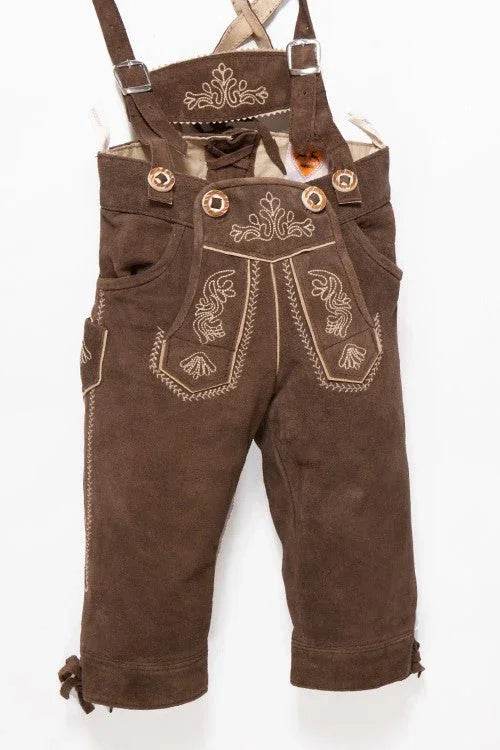 Trachtenhose Herren für Kirchweih mit Stickelementen - Lederhose Herren