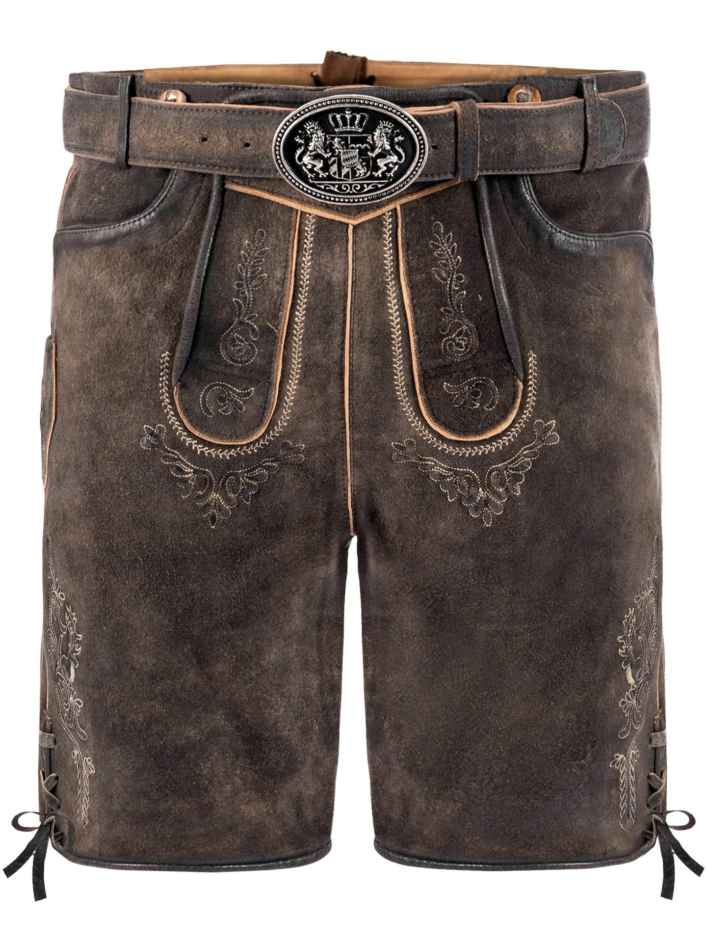 Trachtenhose Herren zünftig mit Brauchtumsdesign - Lederhose Herren