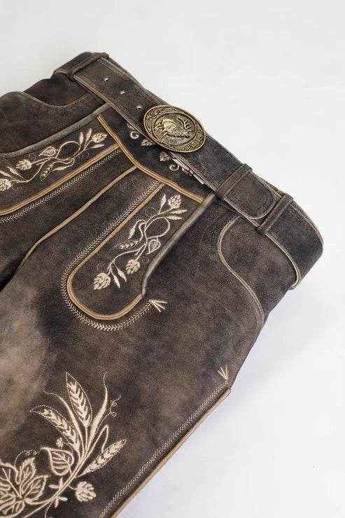 Kurz Hirschlederhose Herren für Volksfest & Trachten