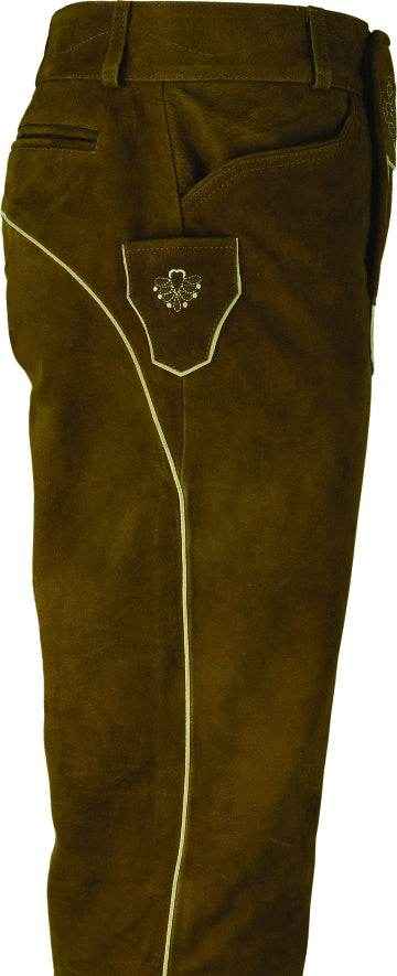 Herren Trachtenhose Leder mit Hosenträgern