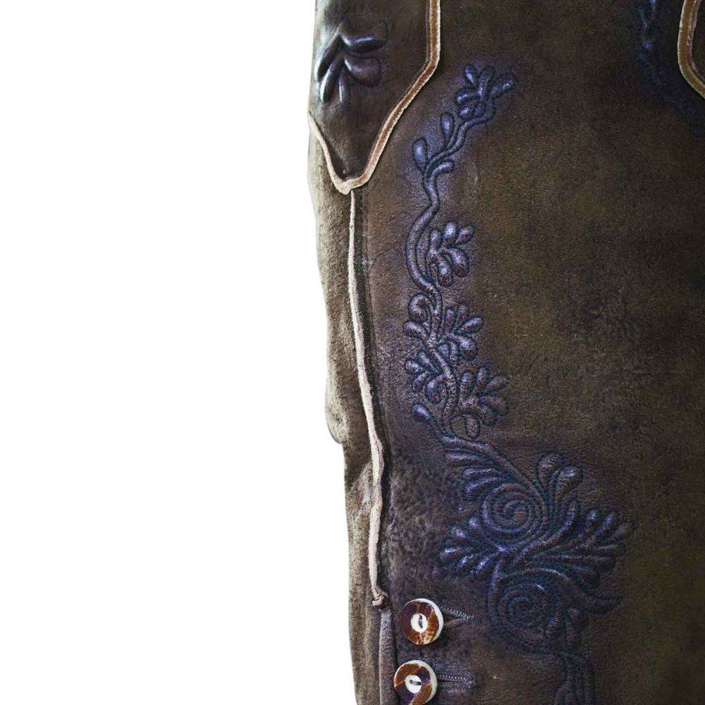 Herren Lederhose mit Almcharme und bayerischer Seele - Lederhose Herren