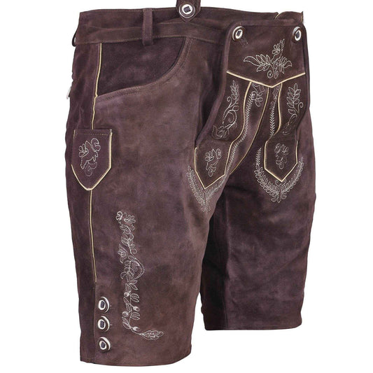 Bayerische Männerlederhose mit Heimatstil
