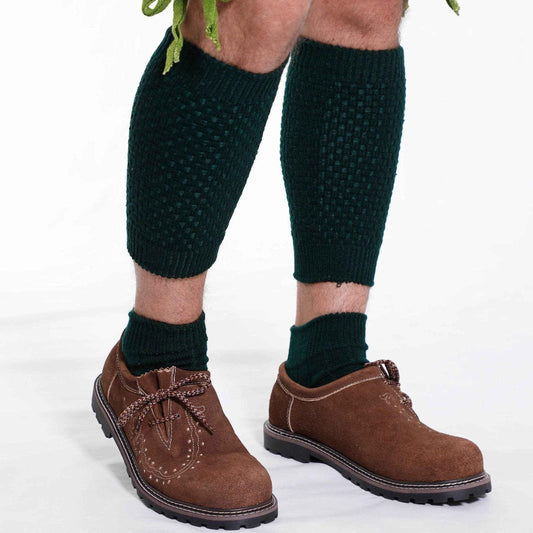 Dunkelgrüne Trachtensocken mit bayerischem Charme