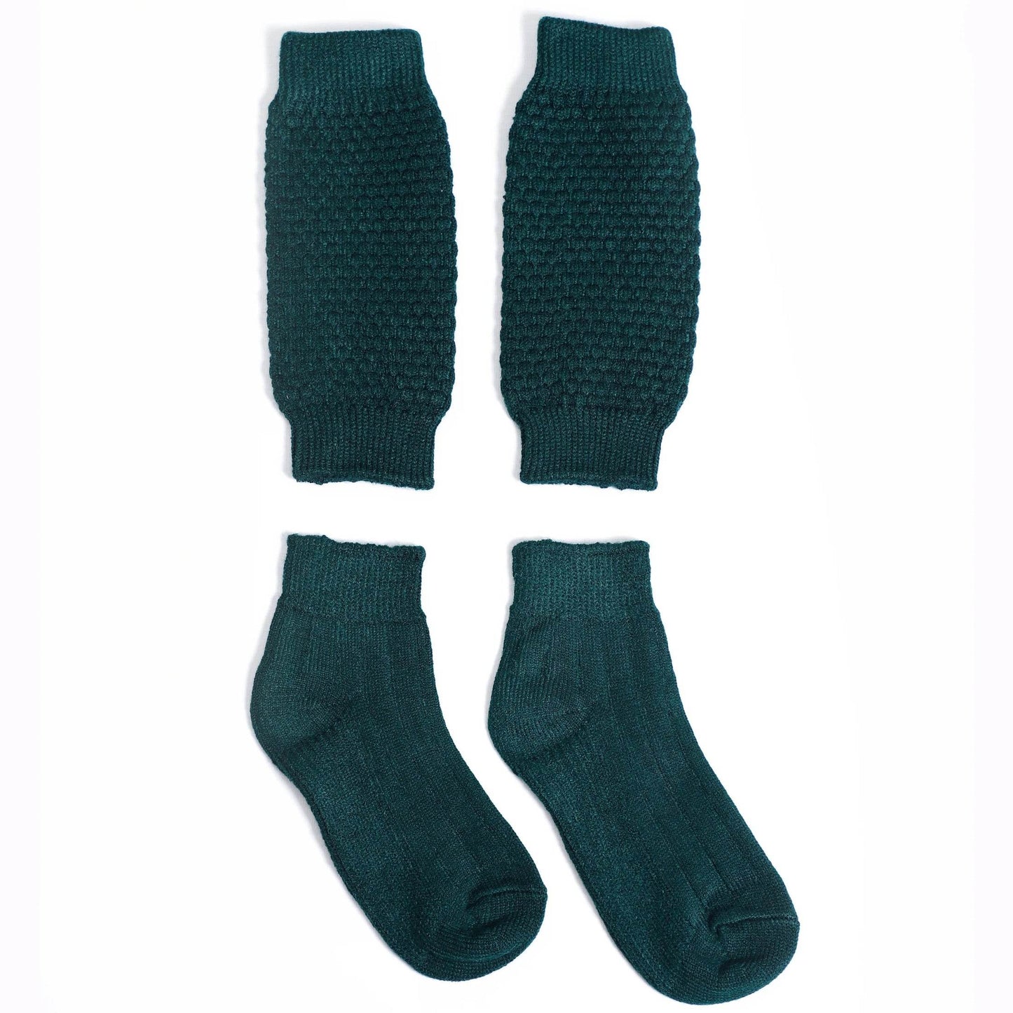 Dark Green Elegant Folklore Socks in Bavarian Charm - Lederhose Herren