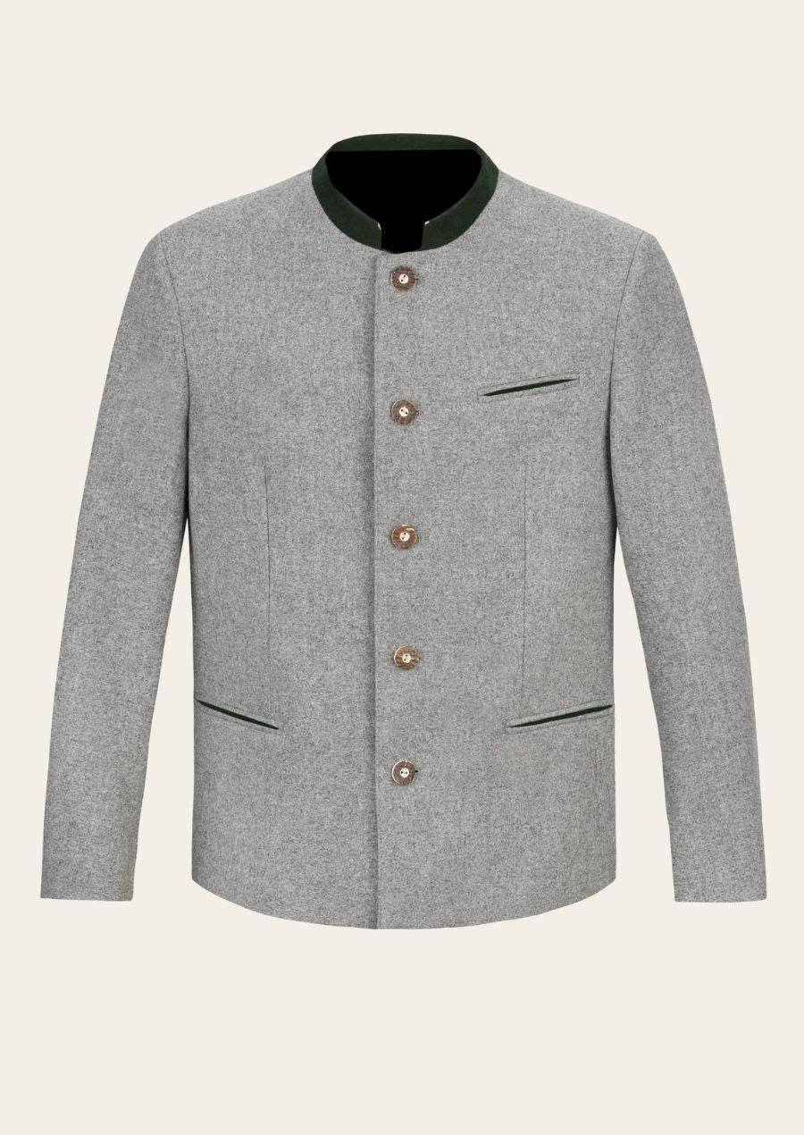 Herren Jacke Tracht bayerisch geschnitten mit Hirschhornknöpfen - Lederhose Herren