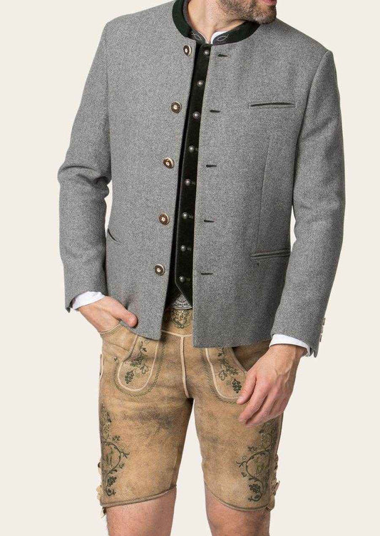 Bayerische Trachtenjacke Herren mit Hirschhornknöpfen