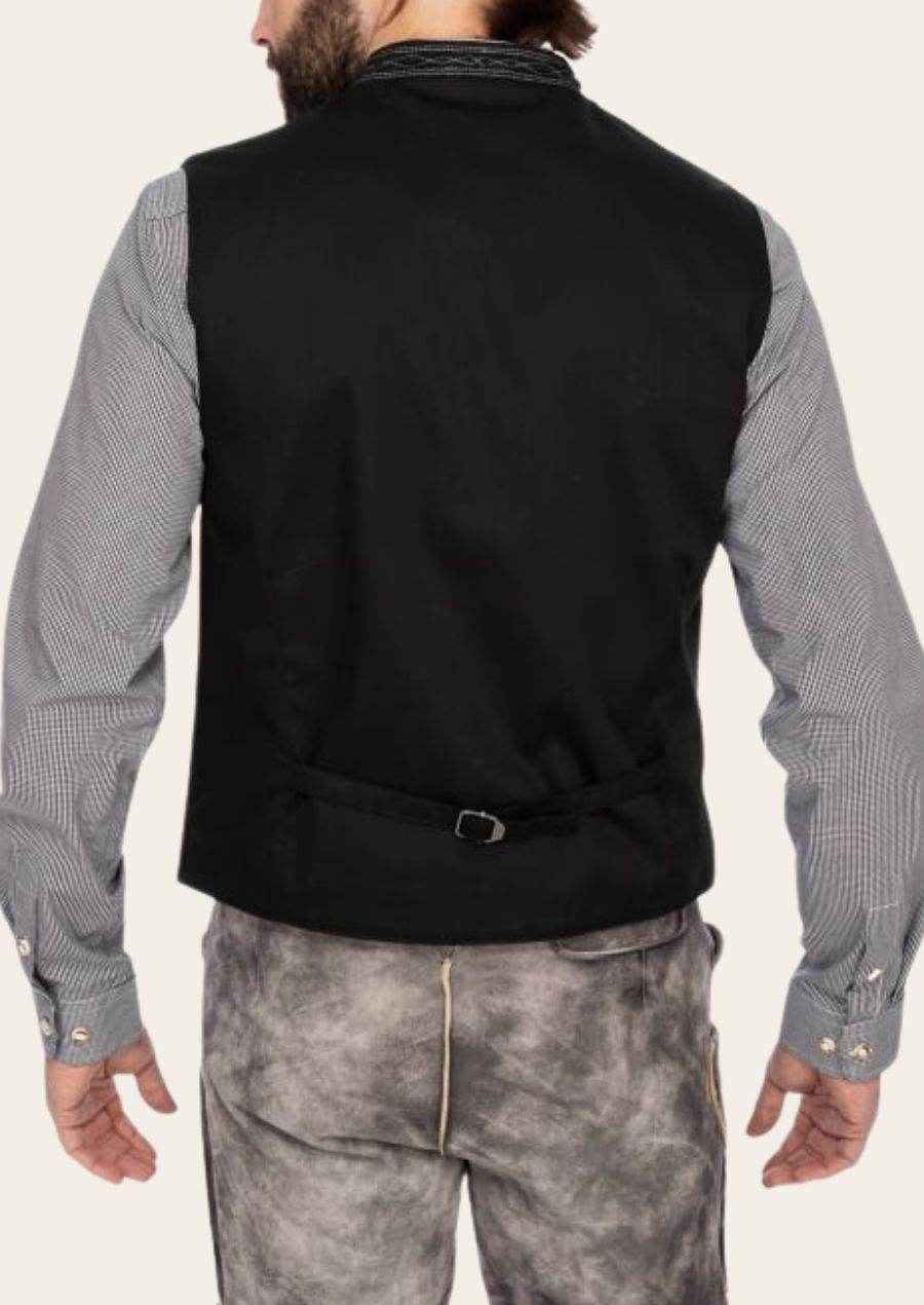 Herren Gilet im Landhausstil aus Baumwollleinen