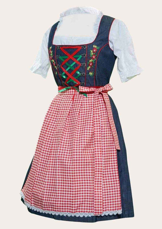 Bayerisches Dirndl mit Schnürmieder & Bluse
