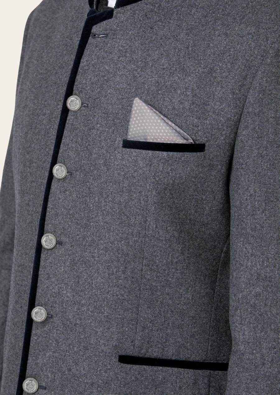 Herren Trachtenjacke mit Stickerei im Alpenstil