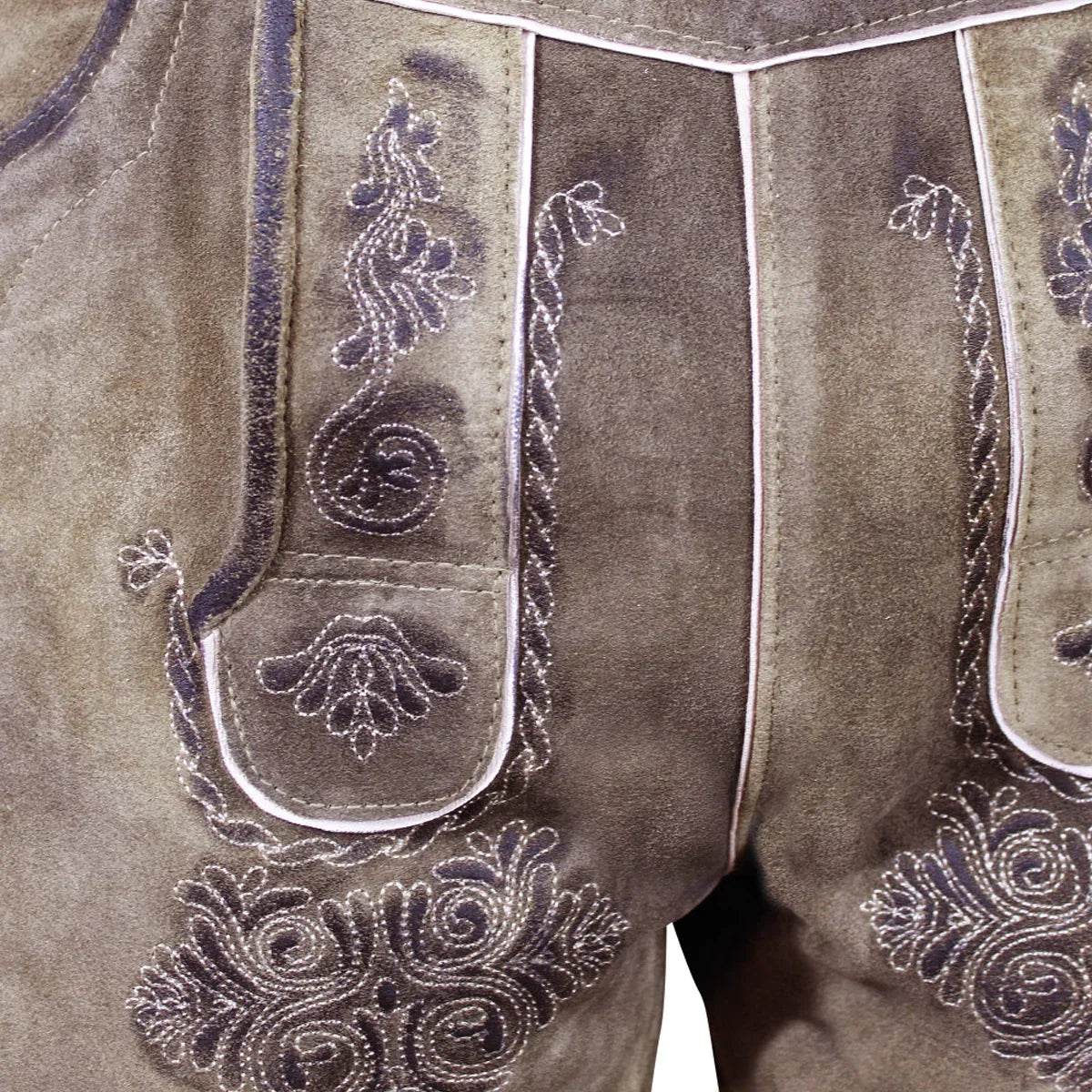Zünftige Trachtenbundhose aus Leder für Volksfeste - Lederhose Herren