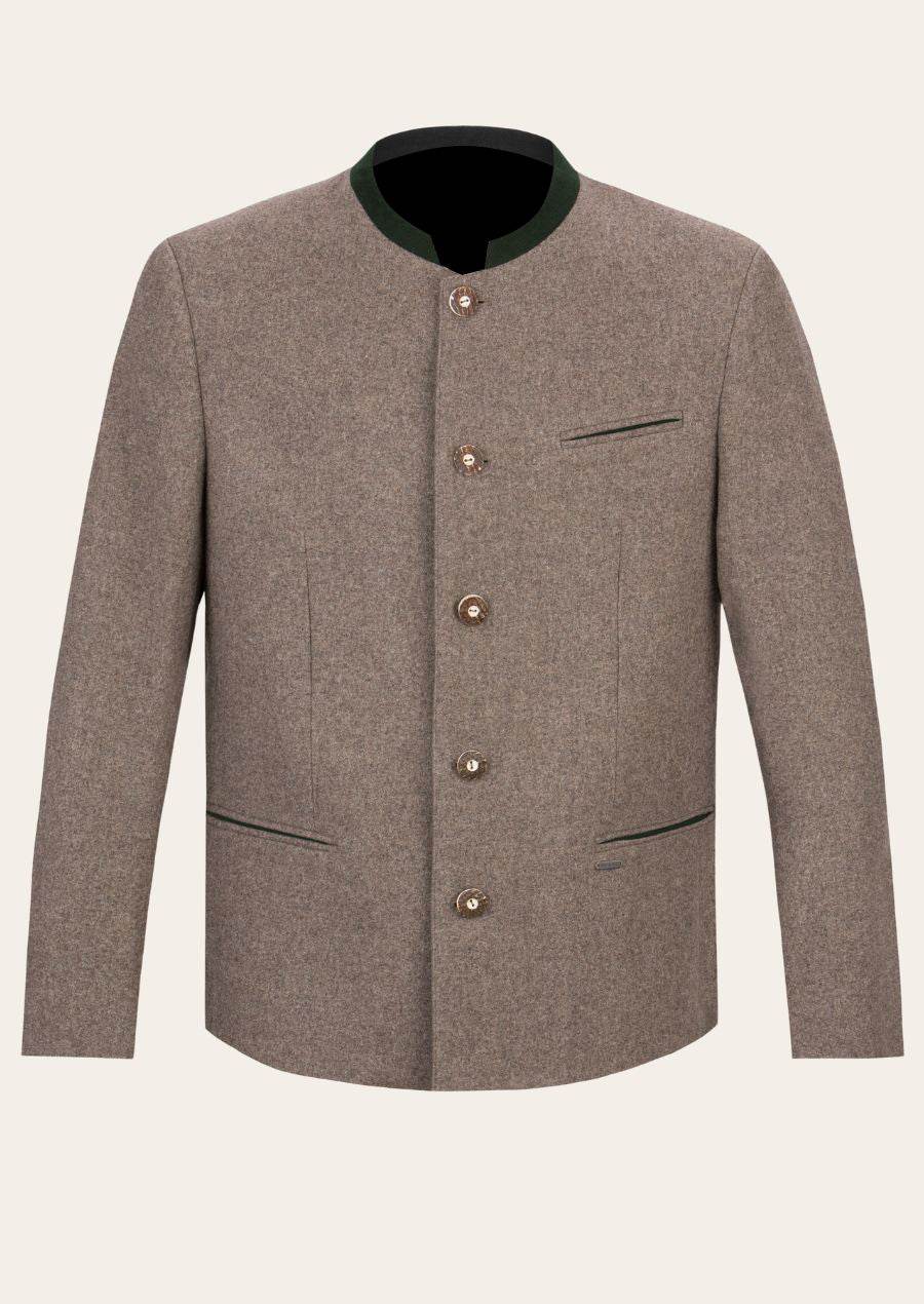 Herren Janker Trachtenlook mit Stehkragen und Hornknöpfen - Lederhose Herren