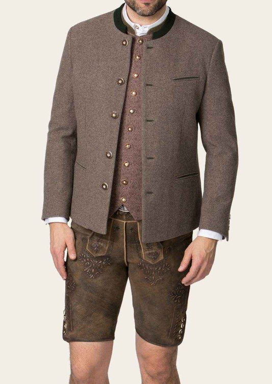 Herren Janker mit Stehkragen und Hornknöpfen