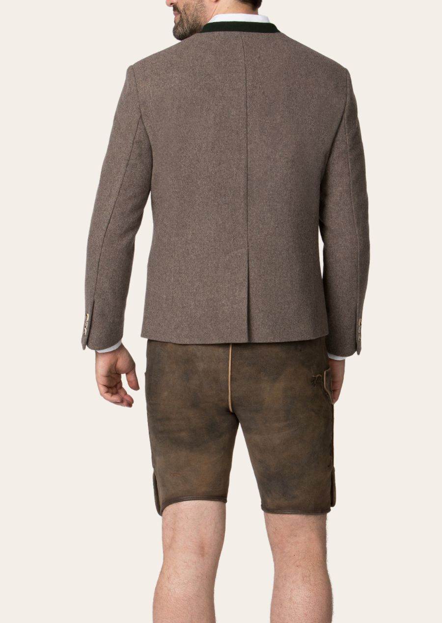 Herren Janker Trachtenlook mit Stehkragen und Hornknöpfen - Lederhose Herren