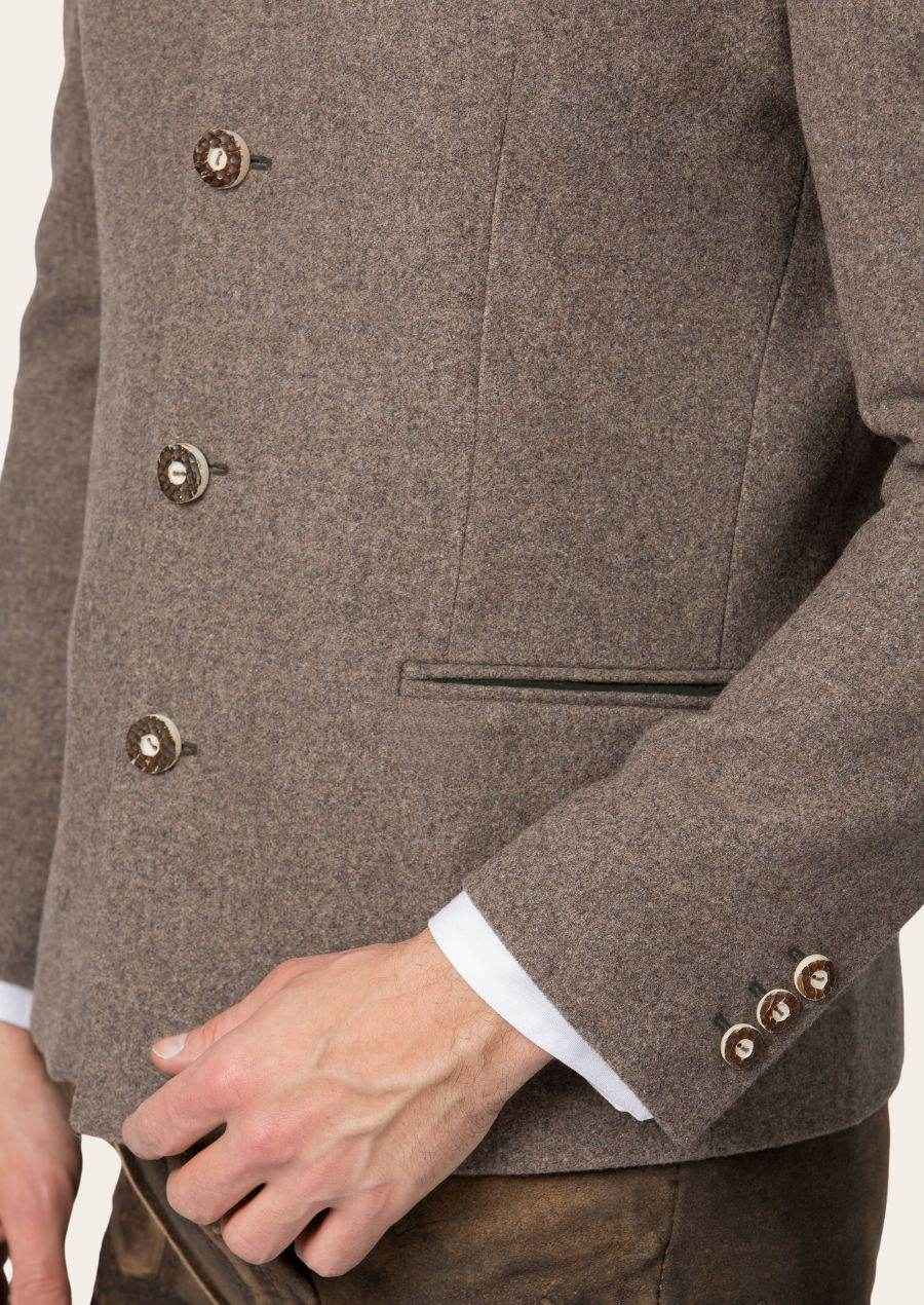Herren Janker mit Stehkragen und Hornknöpfen