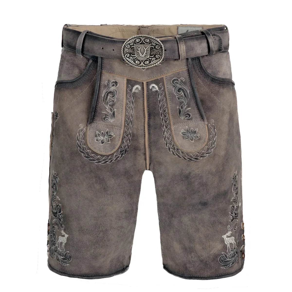 Herren Lederhose mit Trachtenverzierung aus Bayern - Lederhose Herren