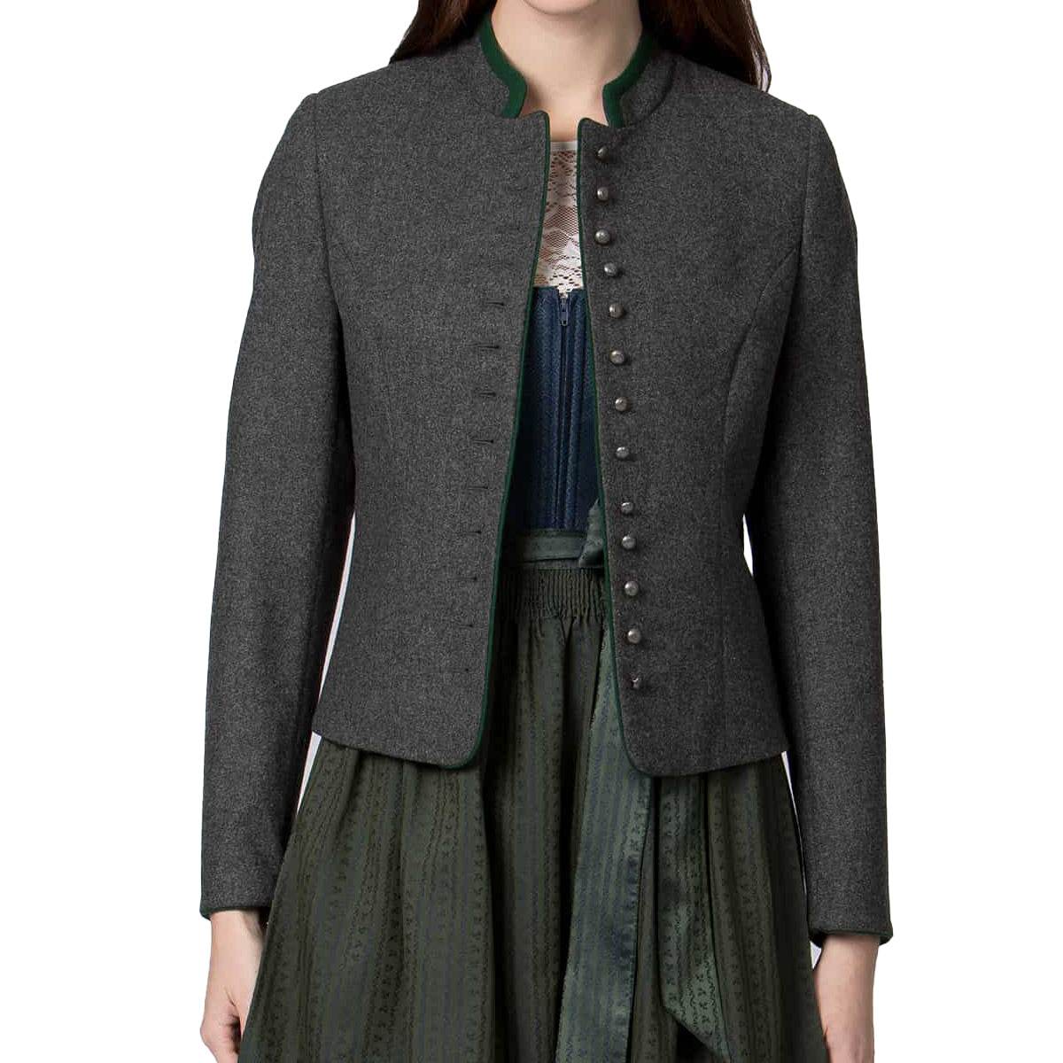 Bayerische Dirndljacke für Frauen in Schwarz - Lederhose Herren