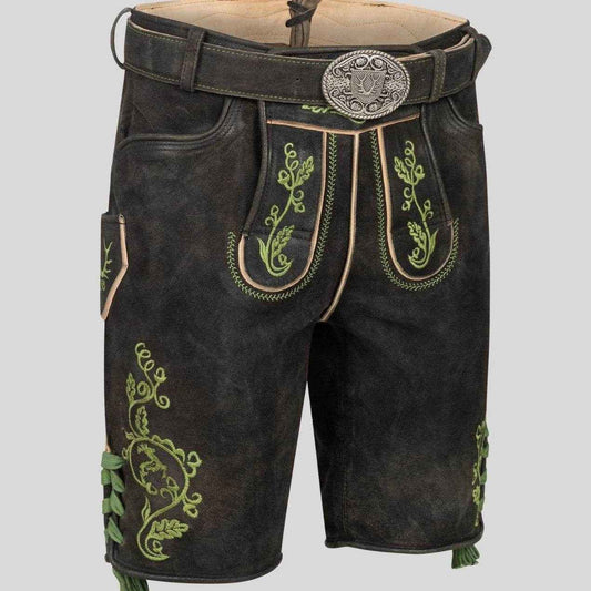 Originale Trachtenlederhose Herren mit Latz