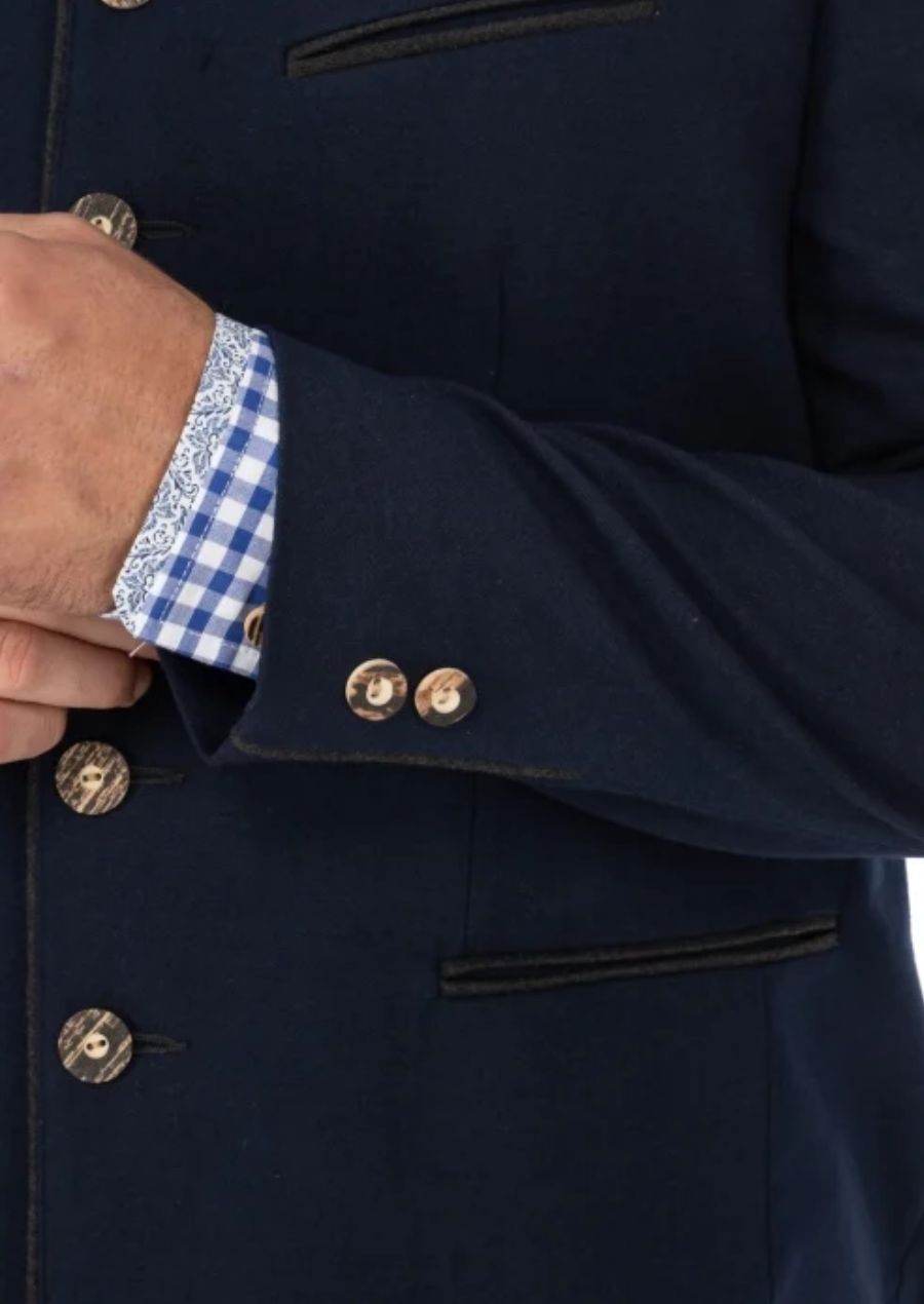 Trachtenjacke Herren für Wiesn mit bayerischem Heritage Flair - Lederhose Herren