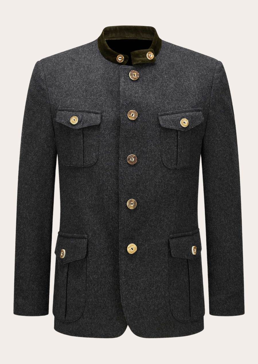 Klassische Herren Trachtenjacke im bayerischen Trachtensti - Lederhose Herren