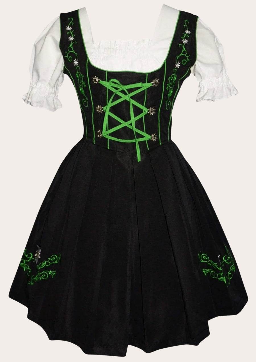 Damen Dirndl in Rosa mit eleganter Schnürung und Tüllschürze - Lederhose Herren