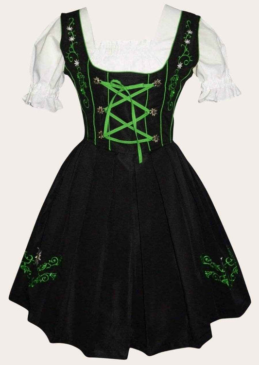 Damen Dirndl Rosa mit Tüllschürze