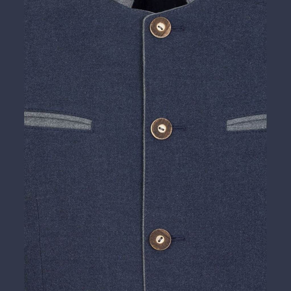 Elegant Navy Trachten Coat – Classic German Heritage - Lederhose Herren