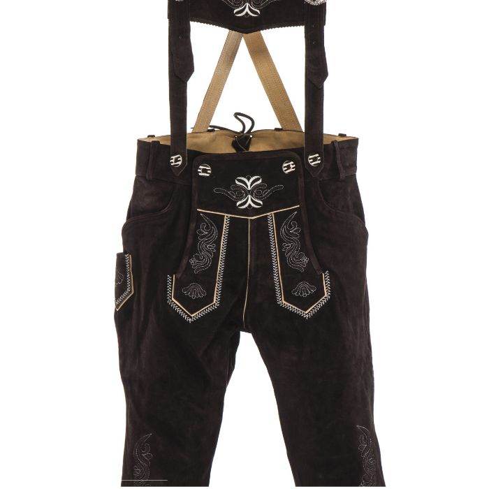 Alpenländische Lederhose Herren mit urigem Charakter - Lederhose Herren