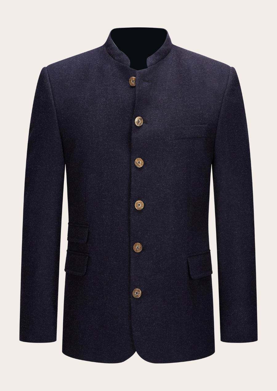 Jacke im Trachtenstil Herren aus Loden mit schmalem Schnitt - Lederhose Herren