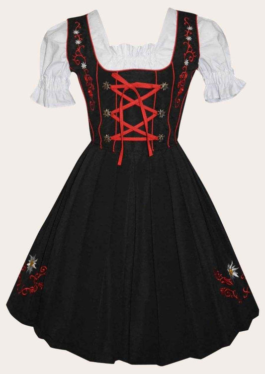 Trachtenkleid für Damen mit Schürze und Bluse