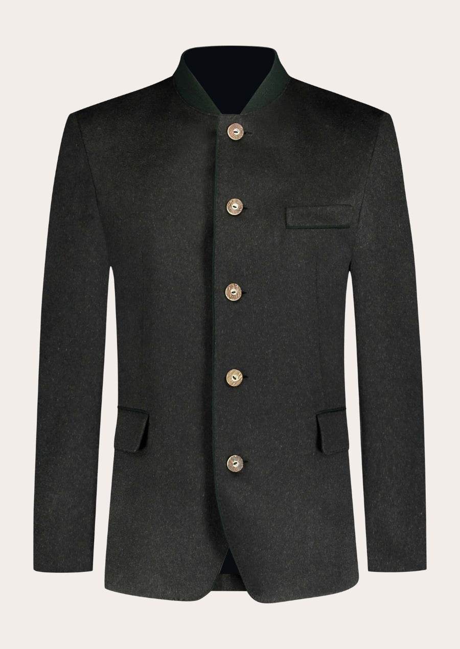 Zeitlose Herrenjacke aus Walkloden mit bayerischer Note - Lederhose Herren