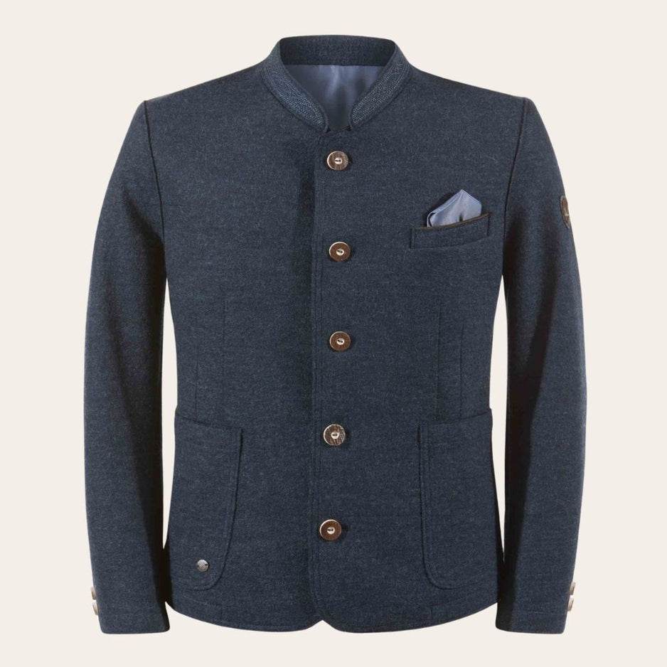 Herren Trachtenjanker mit Details im alpenländischen Design - Lederhose Herren