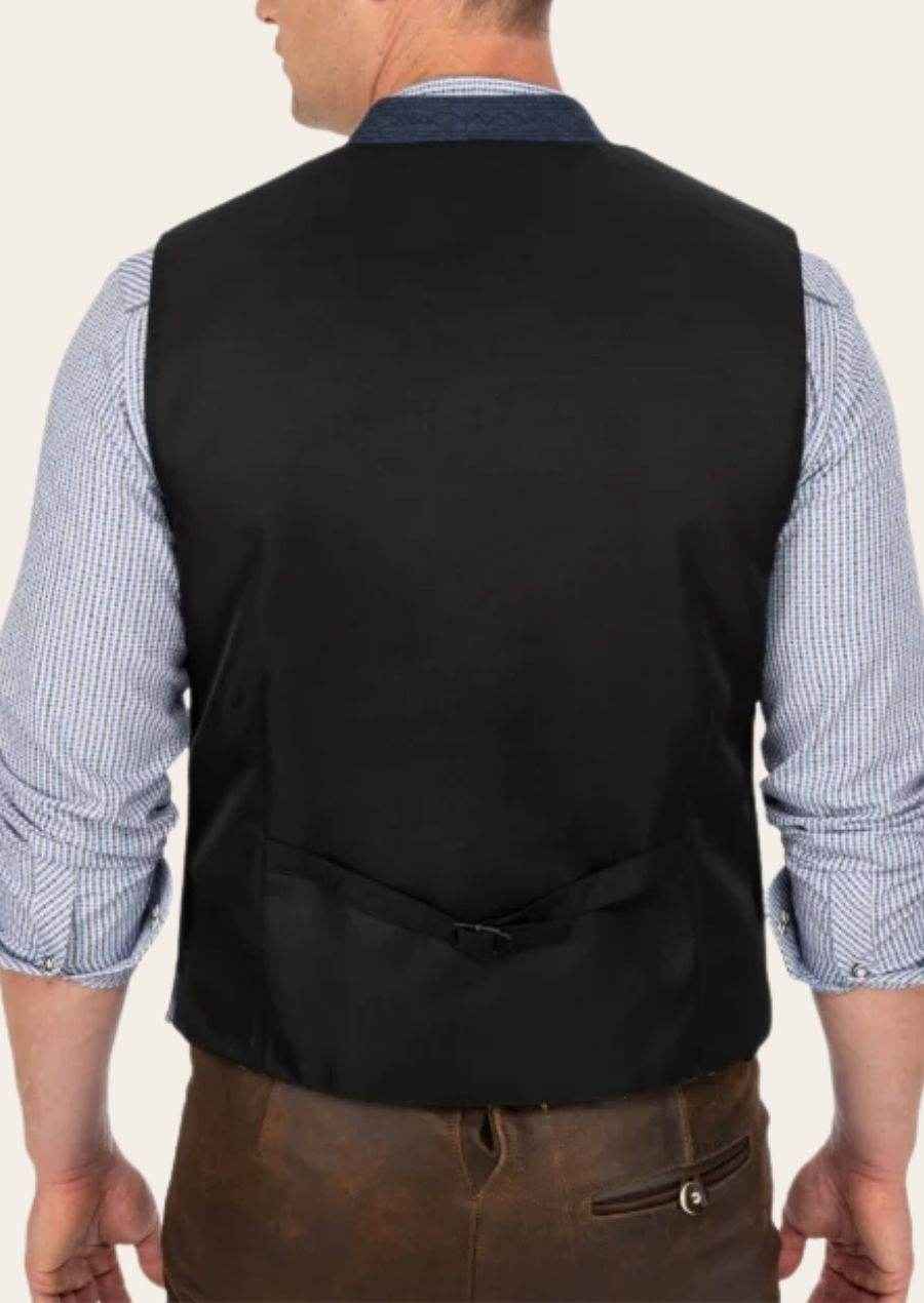 Bayerische Herren Trachtenweste im klassischen Landhausstil
