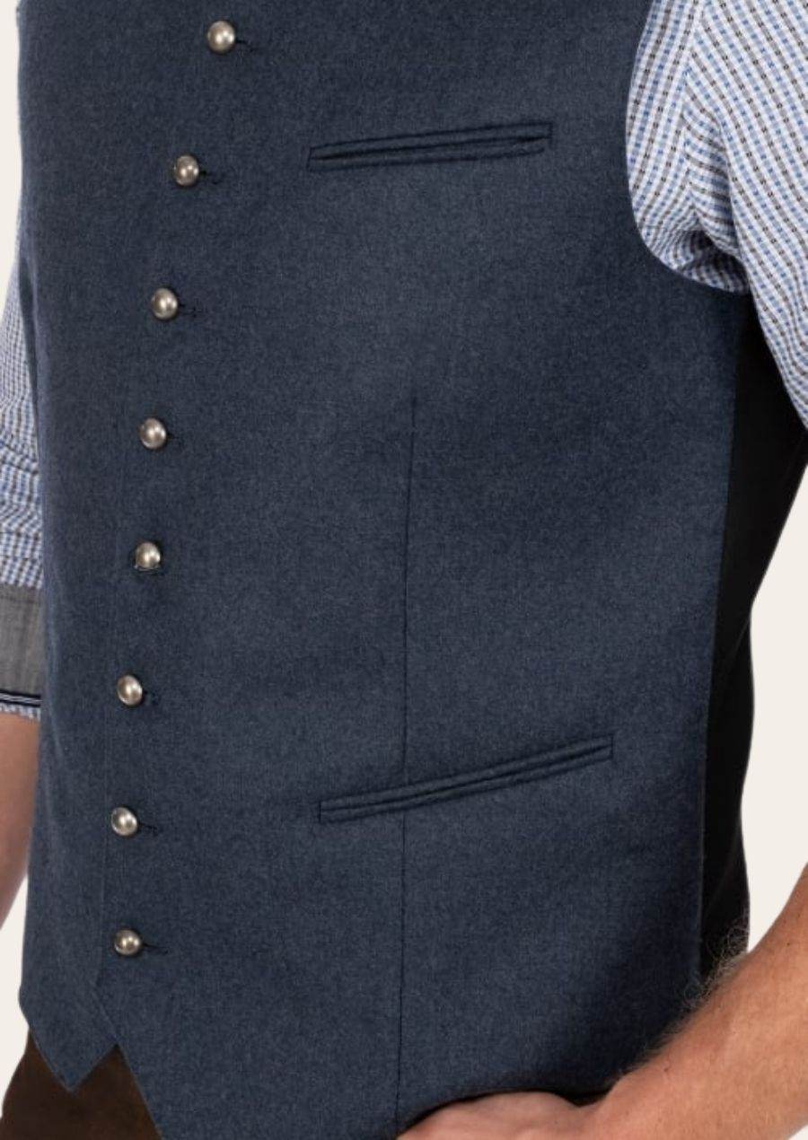 Bayerische Trachtenweste für Herren im traditionellen Landhausstil - Lederhose Herren