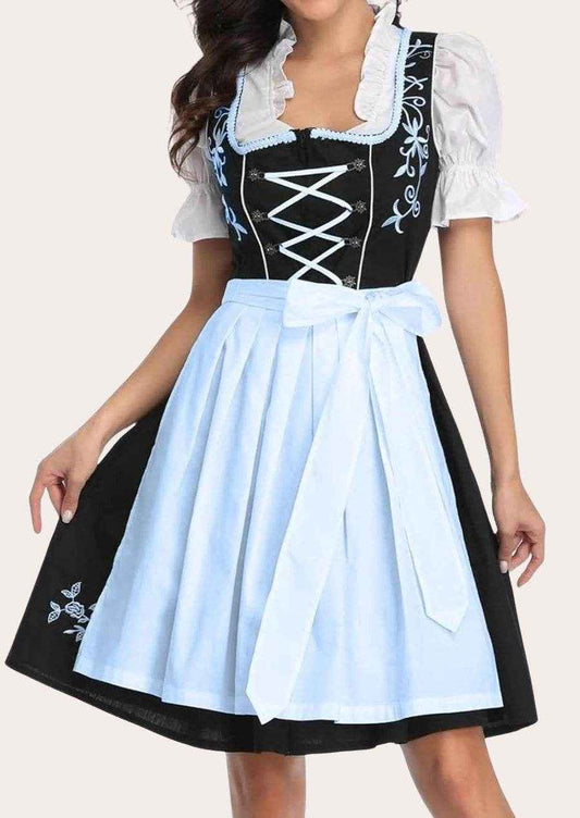 Klassisches Dirndl für Damen mit Schürze und Bluse